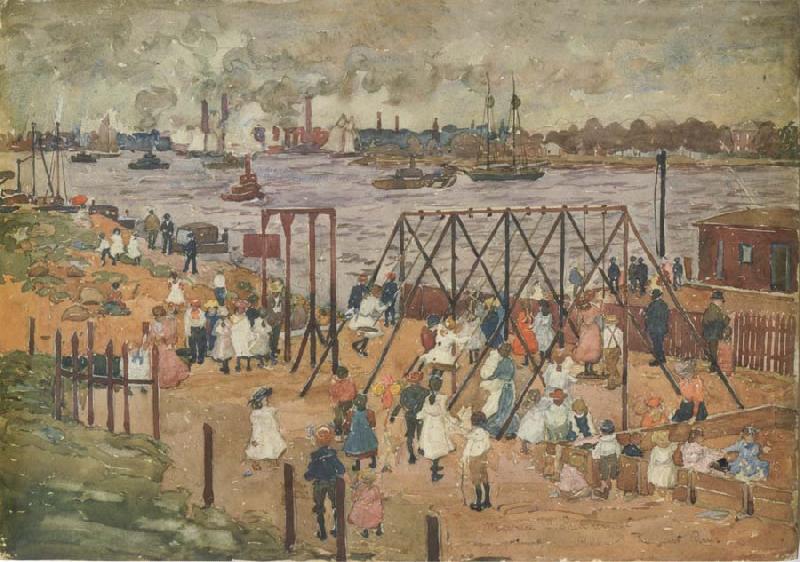 The East River, Maurice Prendergast